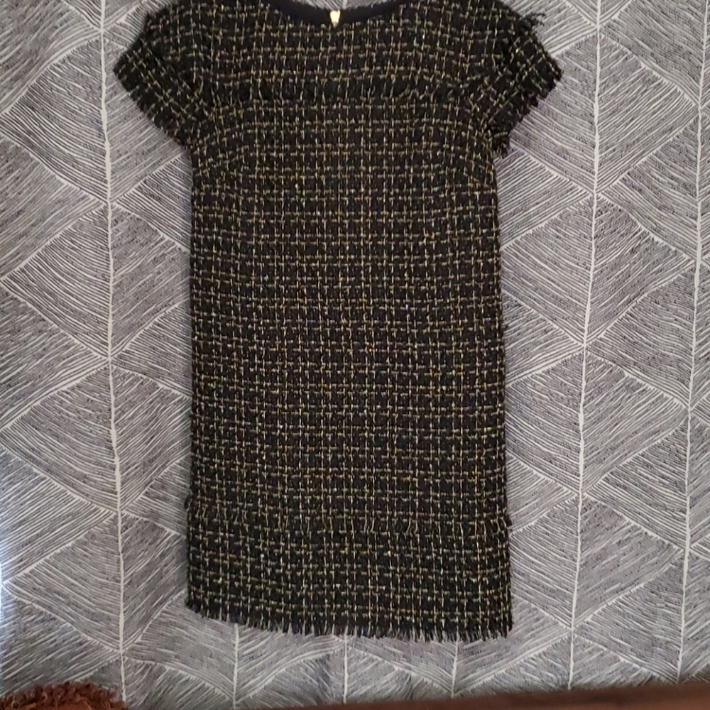 Black and gold dress